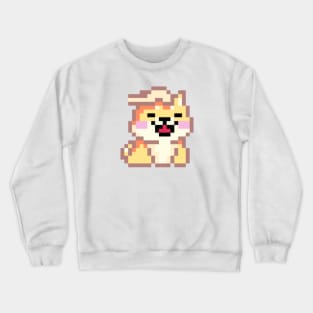 Purr-fectly Pixel Art Combover Kitty Kat for Cat Lovers Crewneck Sweatshirt